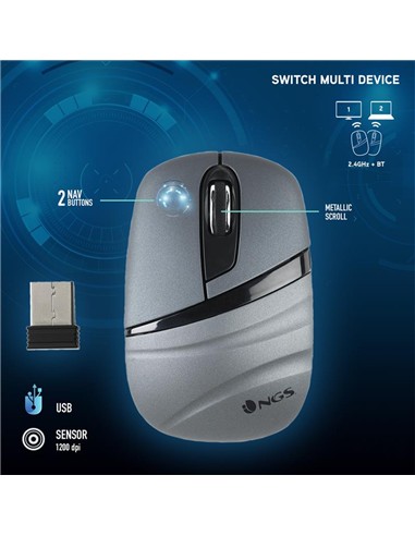 RATON NGS ASH DUAL WIRELESS + BLUETOOTH...