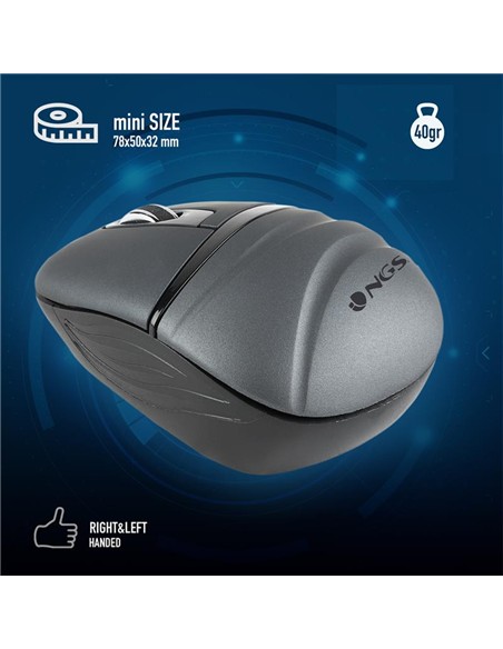 RATON NGS ASH DUAL WIRELESS + BLUETOOTH MULTIMODE GREY