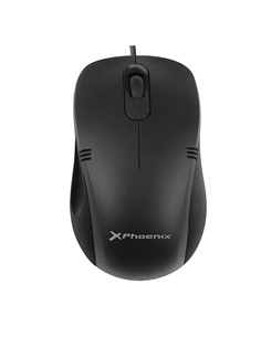 RATON PHOENIX OPTICO USB 3 BOTONES BLACK