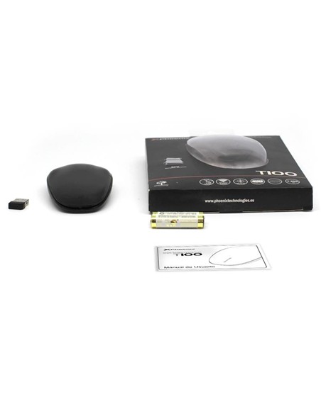 RATON PHOENIX OPTICO WIRELESS TOUCH SCROLL BLACK