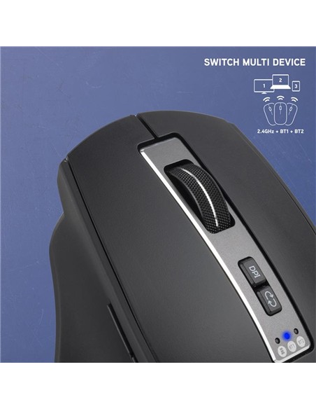 RATON NGS BLUR WIRELESS MULTIDEVICE RECARGABLE LED BLACK