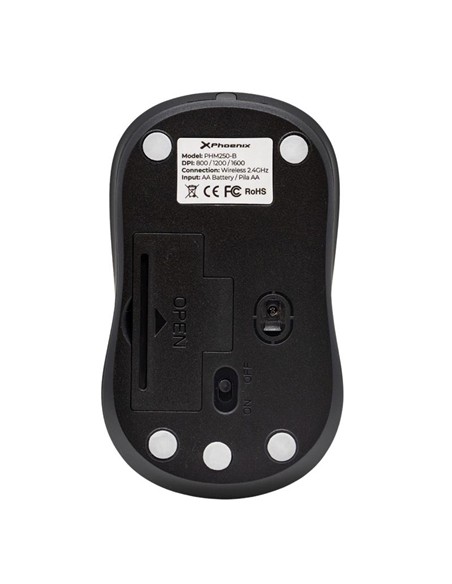 RATON PHOENIX 2.4 GHz 1600DPI WIRELESS BLACK