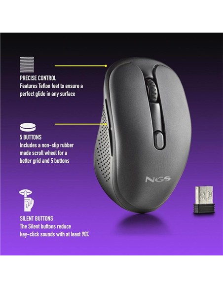 RATON NGS EVO RUST WIRELESS SILENT BLACK