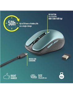 RATON NGS EVO RUST WIRELESS SILENT BLUE 2