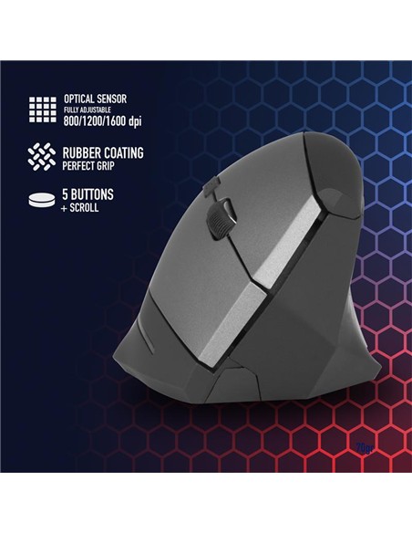 RATON NGS EVO ZEN ERGONOMIC WIRELESS BLACK