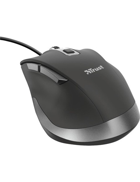 RATON TRUST FYDA WIRED COMFORT ERGONOMICO ECO USB BLACK