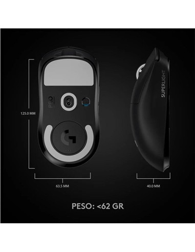 RATON LOGITECH PRO X SUPERLIGHT GAMING WIRELESS...