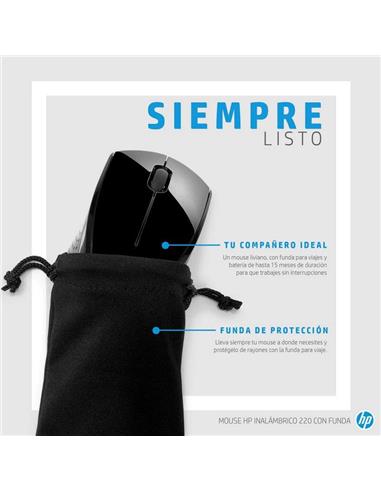 RATON HP WIRELESS 800DPI BLACK