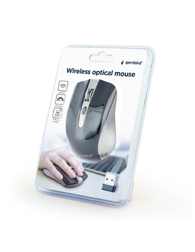 RATON GEMBIRD 1600DPI WIRELESS BLACK