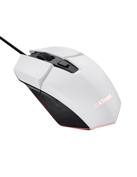 RATON TRUST GAMING GXT 109W FELOX RGB USB 6400DPI 6 BOTONES WHITE