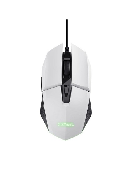 RATON TRUST GAMING GXT 109W FELOX RGB USB 6400DPI 6 BOTONES WHITE