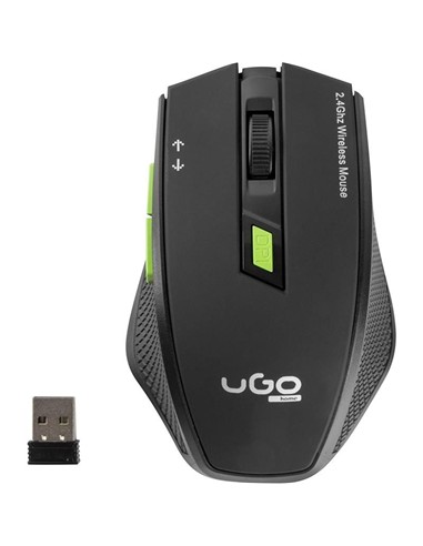 RATON UGO MY-03 1800DPI WIRELESS OPTICO BLACK