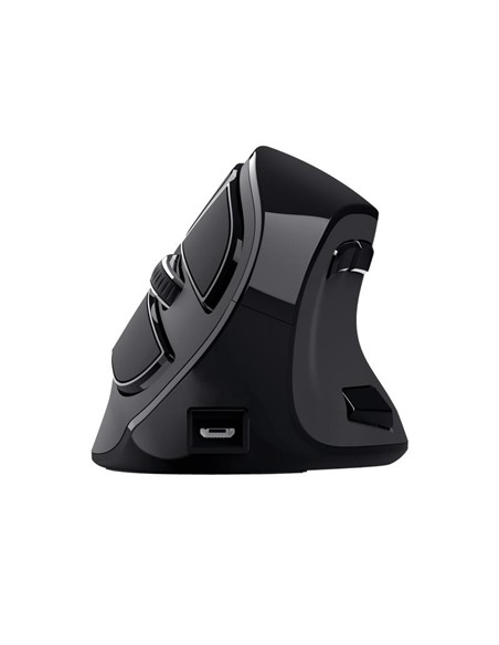 RATON TRUST VOXX ERGONOMICO WIRELESS 9 BOTONES BLACK