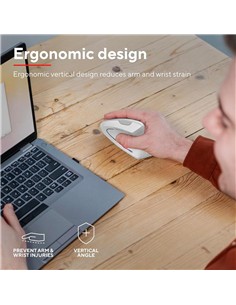 RATON TRUST VERTO WIRELESS ERGONOMIC WHITE 2