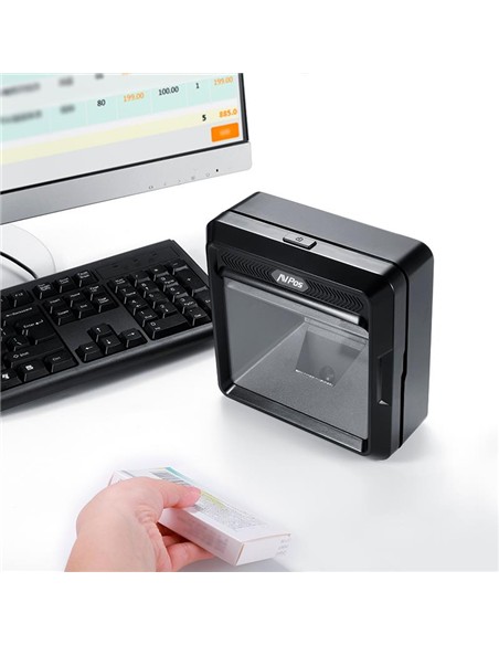 LECTOR AVPOS CODIGOS 1D + 2D + QR BP900 OMNIDIRECCIONAL USB