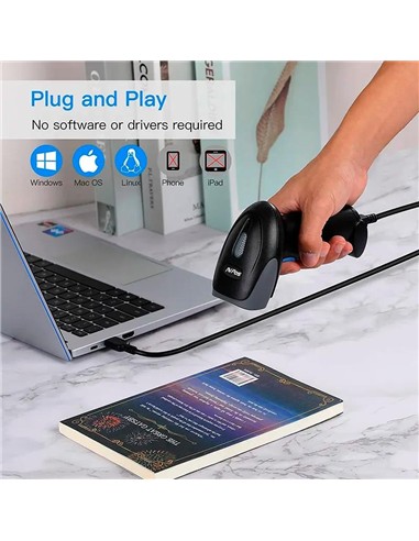 LECTOR AVPOS CODIGOS 2D + QR 930 USB