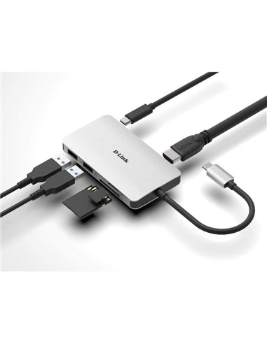 DOCK HUB USB D-LINK 6 EN 1 DUB-M610 USB-C