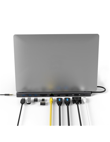 DOCK HUB USB-C PHOENIX 11 EN 1 HDMI...