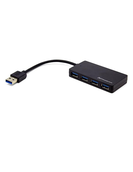 HUB USB PHOENIX 4 PUERTOS USB 3.0 BLACK