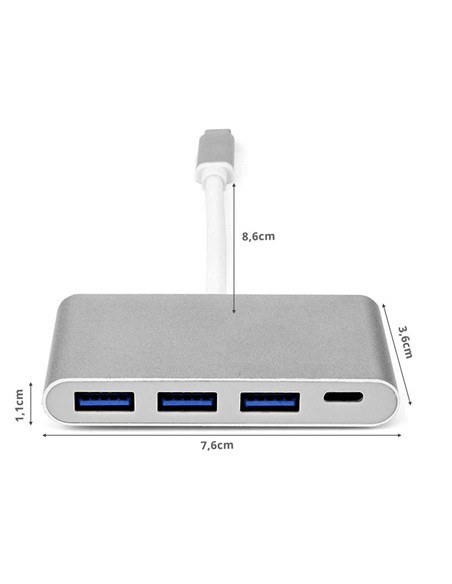 DOCK HUB USB-C PHOENIX 3 PUERTOS USB 3.0