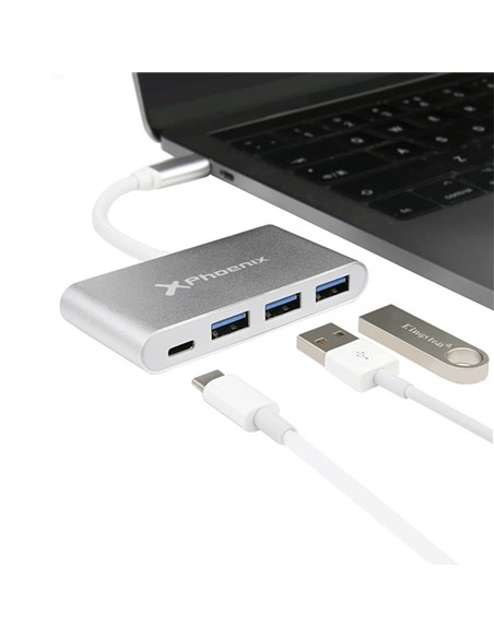 DOCK HUB USB-C PHOENIX 3 PUERTOS USB 3.0