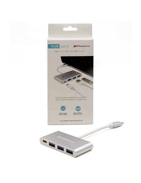 DOCK HUB USB-C PHOENIX 3 PUERTOS USB 3.0