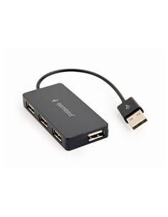 HUB USB GEMBIRD 4 PUERTOS USB 2.0 BLACK