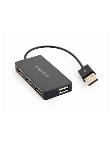 HUB USB GEMBIRD 4 PUERTOS USB 2.0 BLACK