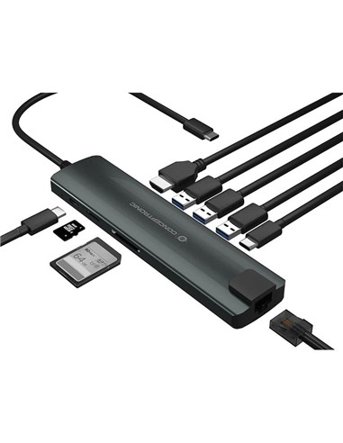 DOCK HUB USB-C 6-1 CONCEPTRONICS USB-C PD 100W...
