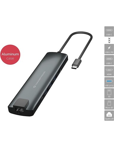DOCK HUB USB-C 6-1 CONCEPTRONICS USB-C PD 100W...