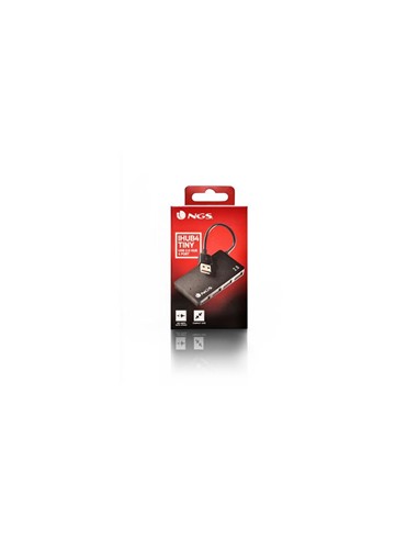 HUB USB NGS 4 PUERTOS USB 2.0 BLACK