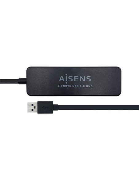 HUB USB AISENS 4 PUERTOS USB 3.0 BLACK