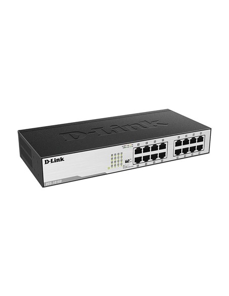 SWITCH D-LINK GIGABIT 16 PORTS DGS-1016D RACK
