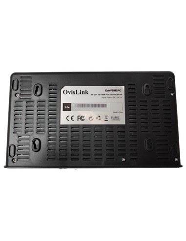 SWITCH OVISLINK ETHERNET 10/100 24 PUERTOS DESKTOP