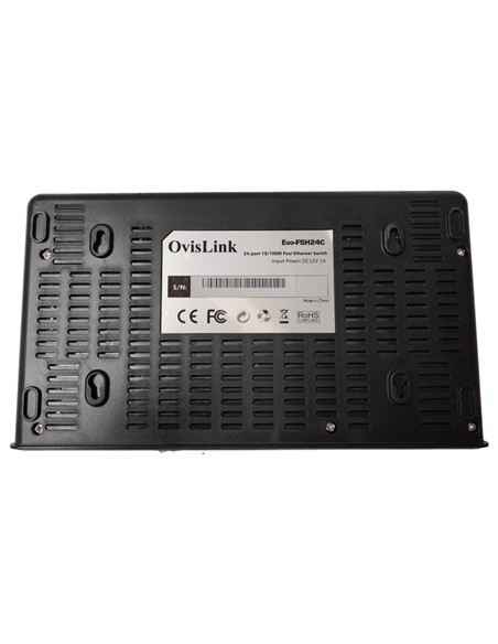 SWITCH OVISLINK ETHERNET 10/100 24 PUERTOS DESKTOP