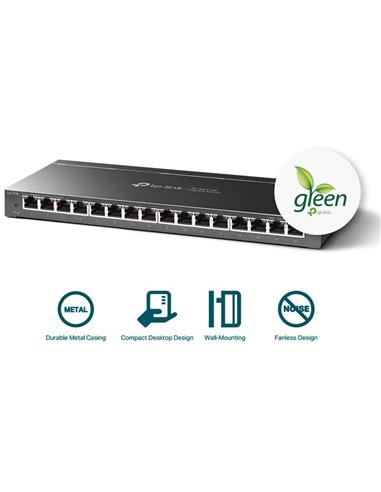 SWITCH TP-LINK ETHERNET 16 PUERTOS GIGABIT TL-SG116 METALICO
