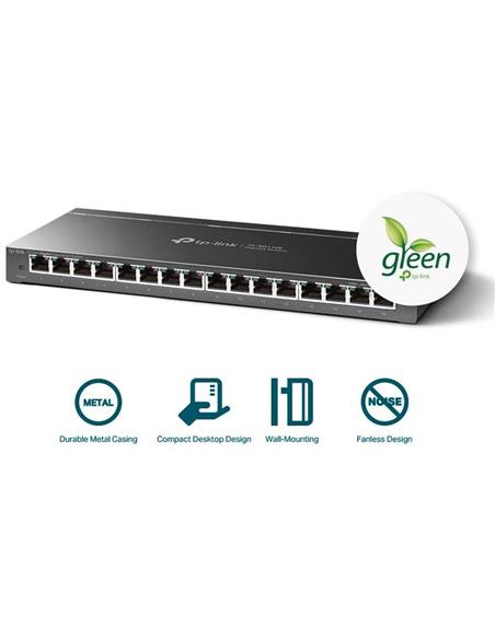 SWITCH TP-LINK ETHERNET 16 PUERTOS GIGABIT TL-SG116 METALICO