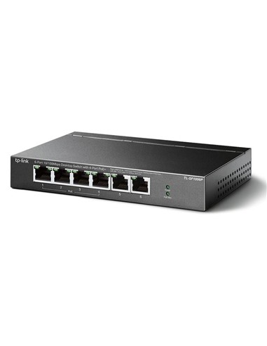 SWITCH TP-LINK ETHERNET 6 PUERTOS ( 4 POE )...