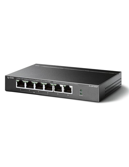 SWITCH TP-LINK ETHERNET 6 PUERTOS ( 4 POE ) TL-SF1006P