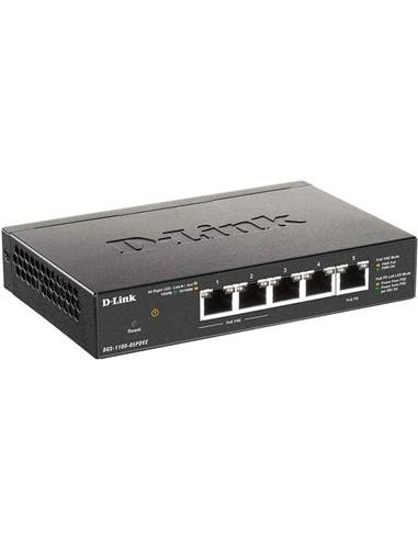 SWITCH D-LINK GIGABIT 5 PUERTOS DGS-1100-05PDV2...