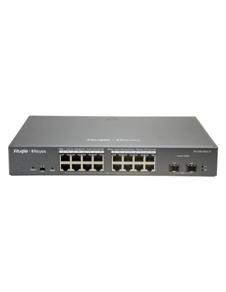 SWITCH REYEE GIGABIT 18 PUERTOS ES218GC-P CLOUD GESTIONABLE 16P POE+