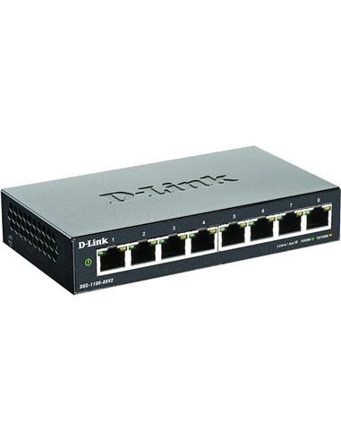 SWITCH D-LINK GIGABIT 8 PUERTOS DGS-1100-08V2/E...