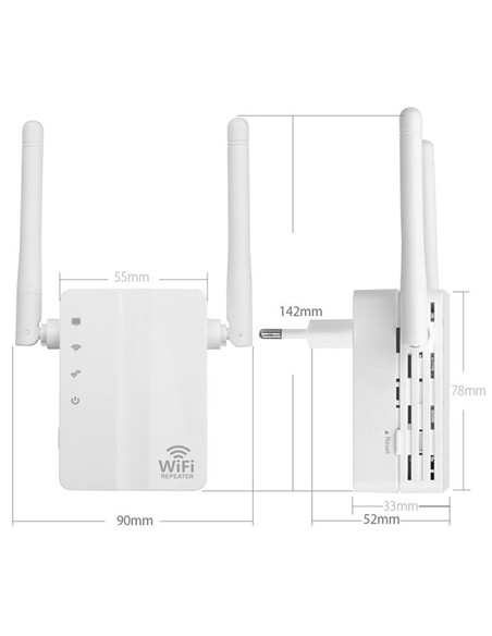 WIRELESS REPEATER PHOENIX R610U 300MBPS 2 ANTENAS