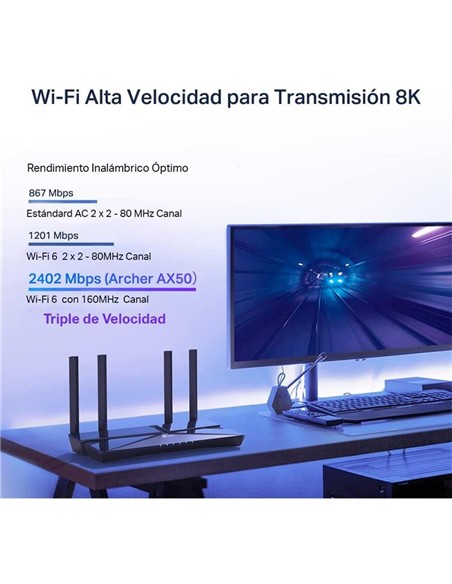 WIRELESS N ROUTER TP-LINK ARCHER AX50 WIFI 6 AX3000