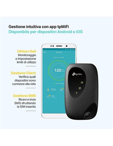 WIRELESS ROUTER PORTABLE TP-LINK MIFI M7010 4G...