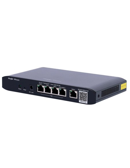 ROUTER REYEE GIGABIT 5 PUERTOS EG105G-P CLOUD GESTIONABLE 4P POE+