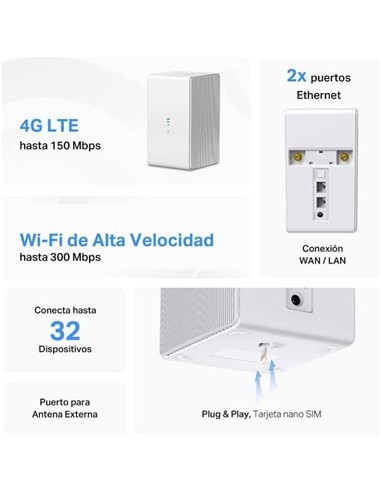 WIRELESS ROUTER MERCUSYS MB110-4G 4G LTE 150MBPS