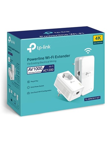 POWERLINE TP-LINK TL-WPA7617KIT ETHERNET AV1000...
