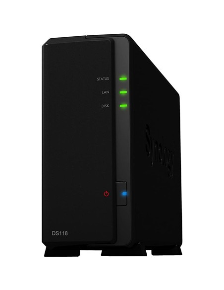 UNIDAD NAS SYNOLOGY 1 HDD DISKTATION CPU 1.4GHZ 4 NUCLEOS DS118