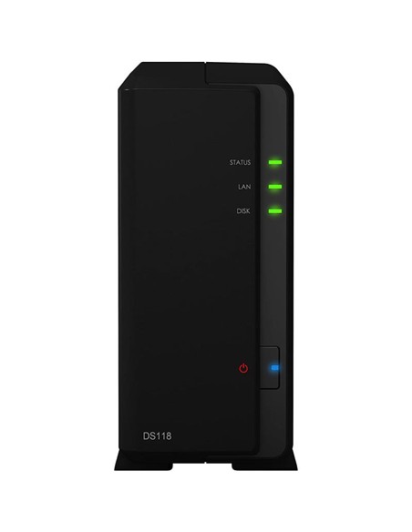 UNIDAD NAS SYNOLOGY 1 HDD DISKTATION CPU 1.4GHZ 4 NUCLEOS DS118